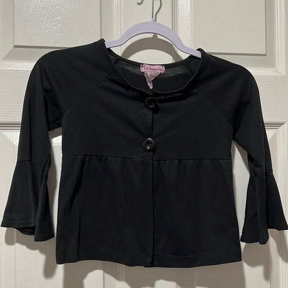 L.A. Movers Girls Black Bolero Jacket Vest Size Small 7/8 - Picture 1 of 5
